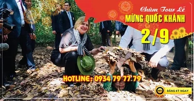  địa đạo củ chi 1 ngày Lễ 2/9/2025
